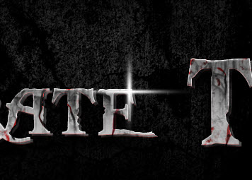 5 effect Design a Dirty, Cracked Text with Blood Effect in Photoshop