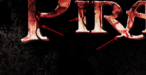 6 after lv 500x258 Design a Dirty, Cracked Text with Blood Effect in Photoshop