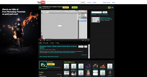 PSD Vault is on YouTube! Subscribe Now and Get Updated for the Latest Video Tutorials!