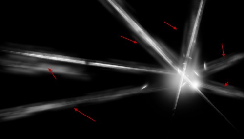 4 phân tán 500x284 Tạo hiệu ứng thực tế tia Laser Lấy cảm hứng từ nghệ thuật Che phủ Battlefield 3 trong Photoshop 