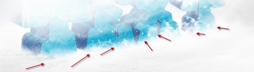 4 erase text 500x142 Design a Snowy Arctic Text Effect in Photoshop