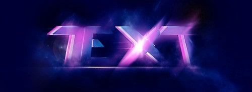 future text effect flatten 500x184 Create Abstract Layered Text with Decorative Lighting Effect in Photoshop