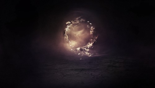 floating rock text 2 500x285 Create an Abstract Floating Break Apart Rock Circle in Photoshop