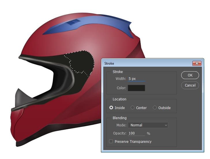 Tutorial Photoshop Drawing a Helmet