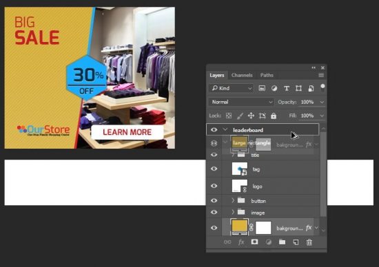 Using Artboard Tool in Photoshop CC to Design Multiple Size Web Banners ...