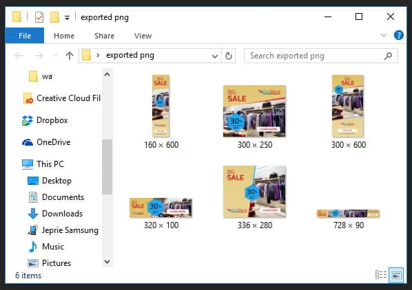 Using Artboard Tool in Photoshop CC to Design Multiple Size Web Banners