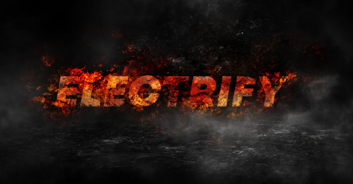 Create Amazing Lightning Text Effect in PSD Vault