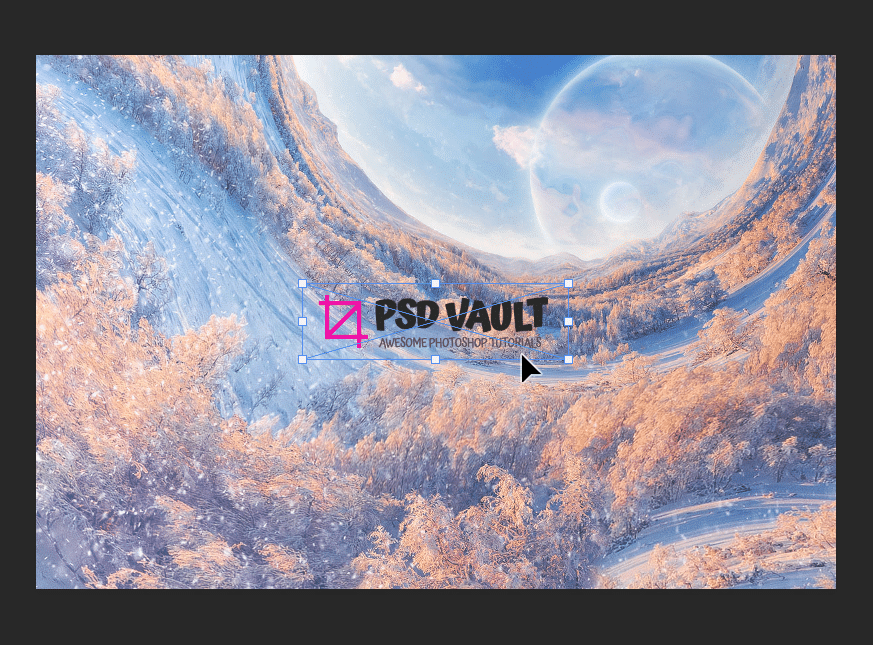 Adding Watermark to Photo using Photoshop