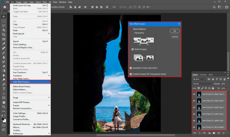 How to Blend Two Images Together in Photoshop