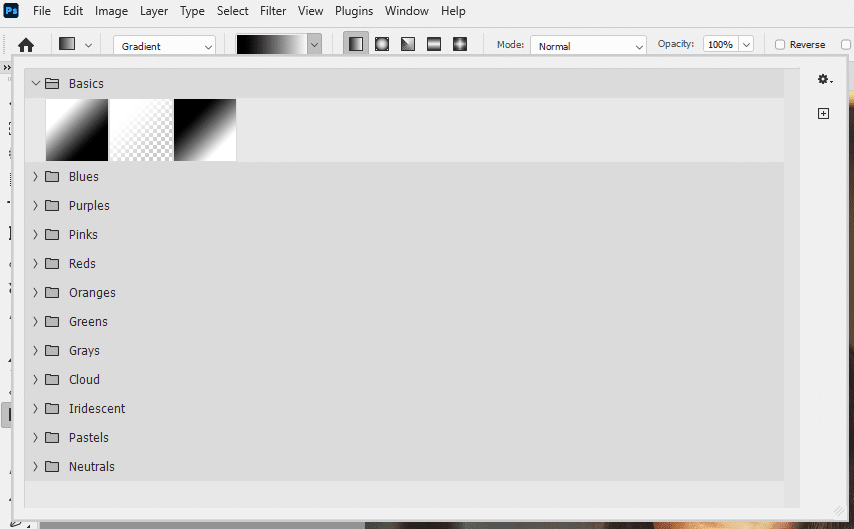 Set Up the Gradient on the Mask