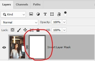 Location of layer mask