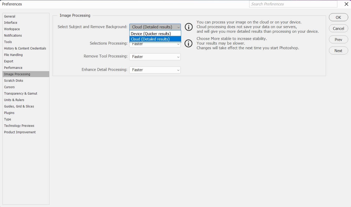 Cloud (Detailed Results)