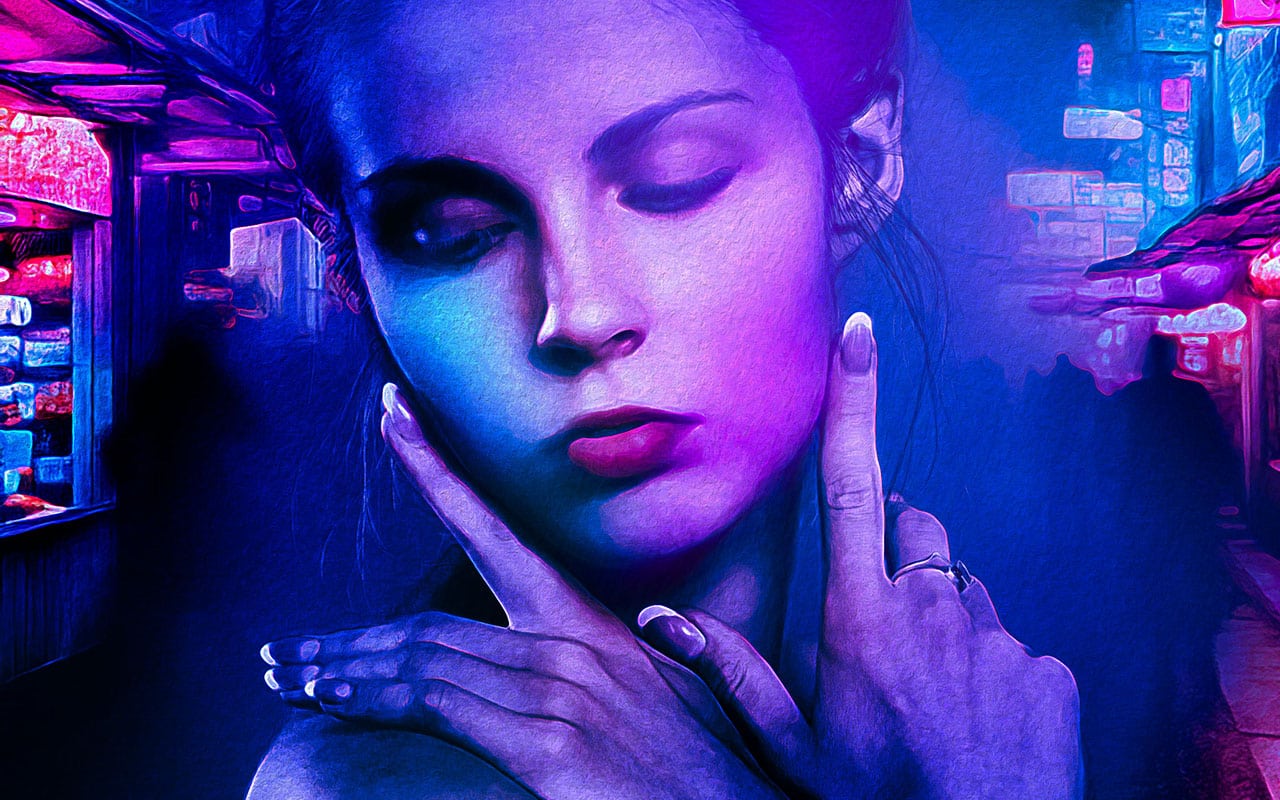 How to Give Your Portrait Cyberpunk Effect in Photoshop