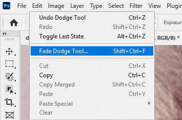 fade dodge tool