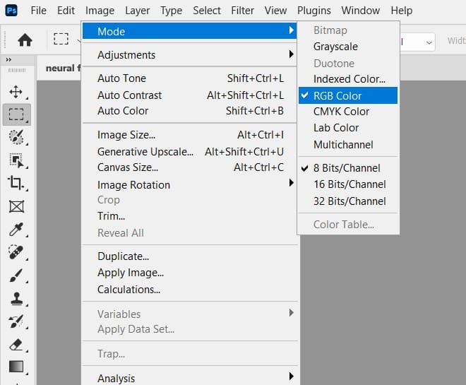 Verify your image is in RGB mode and 8-bit/channel